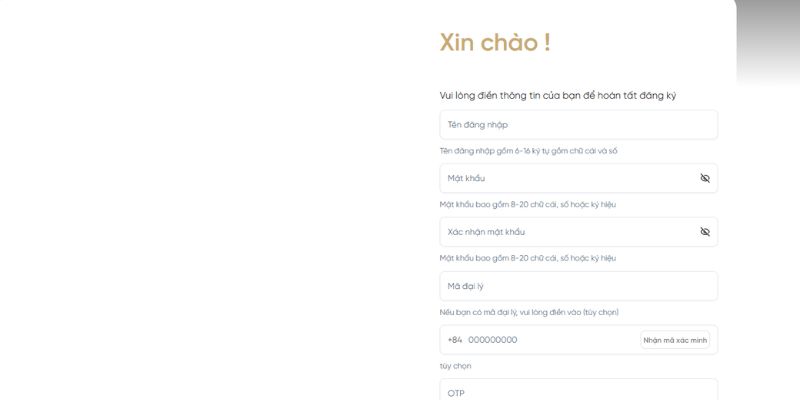 Quy định quan trọng khi đăng ký tài khoản 